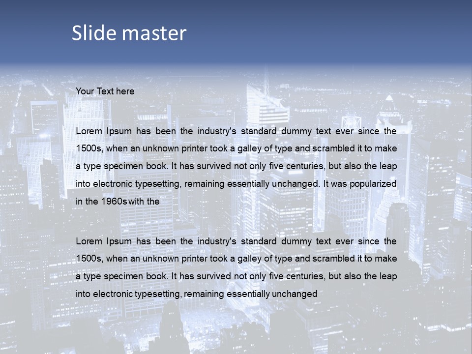 Architecture Skyscraper Antique PowerPoint Template