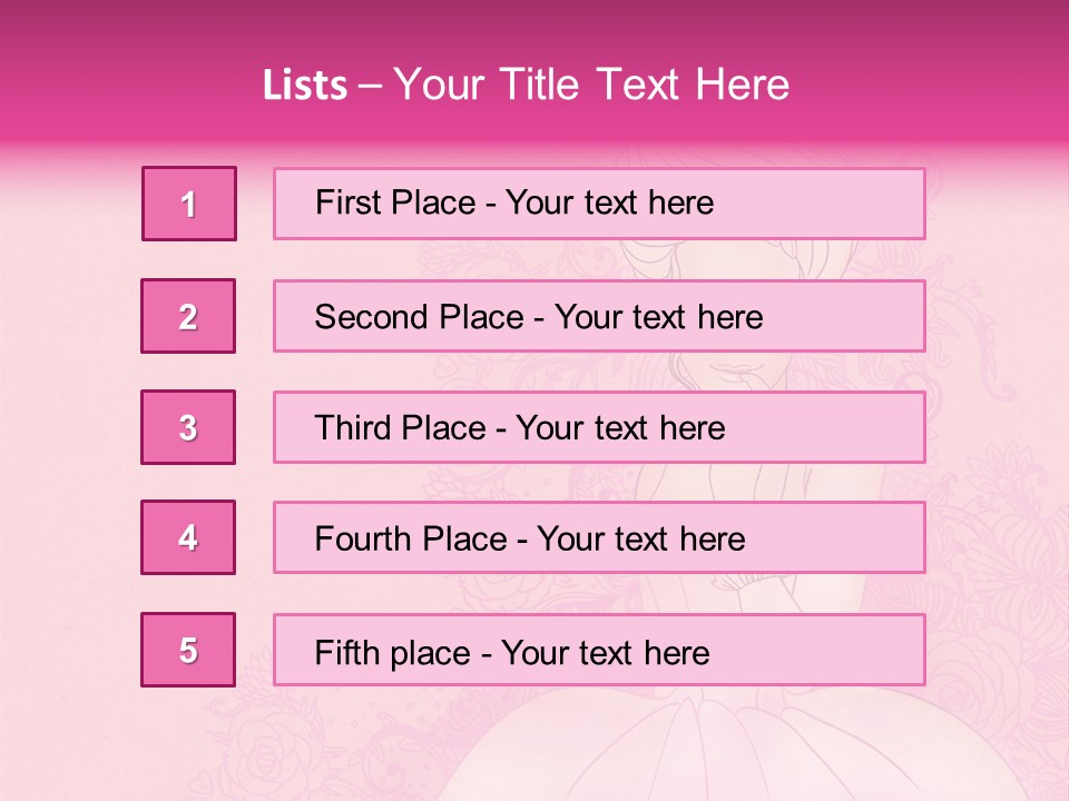 A Woman In A Pink Dress Sitting On A Pink Background PowerPoint Template