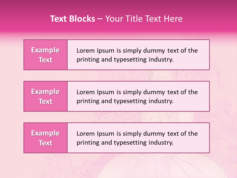 A Woman In A Pink Dress Sitting On A Pink Background PowerPoint Template