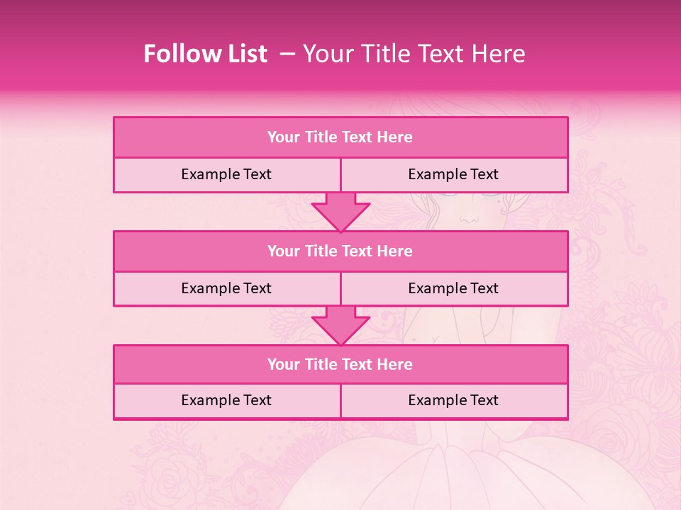 A Woman In A Pink Dress Sitting On A Pink Background PowerPoint Template