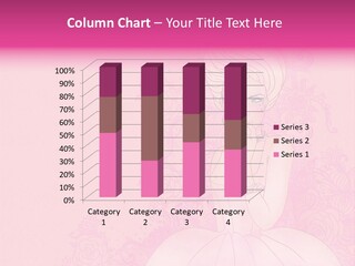 A Woman In A Pink Dress Sitting On A Pink Background PowerPoint Template