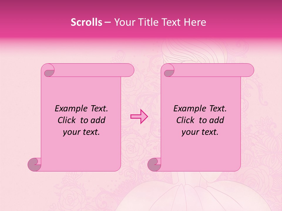 A Woman In A Pink Dress Sitting On A Pink Background PowerPoint Template