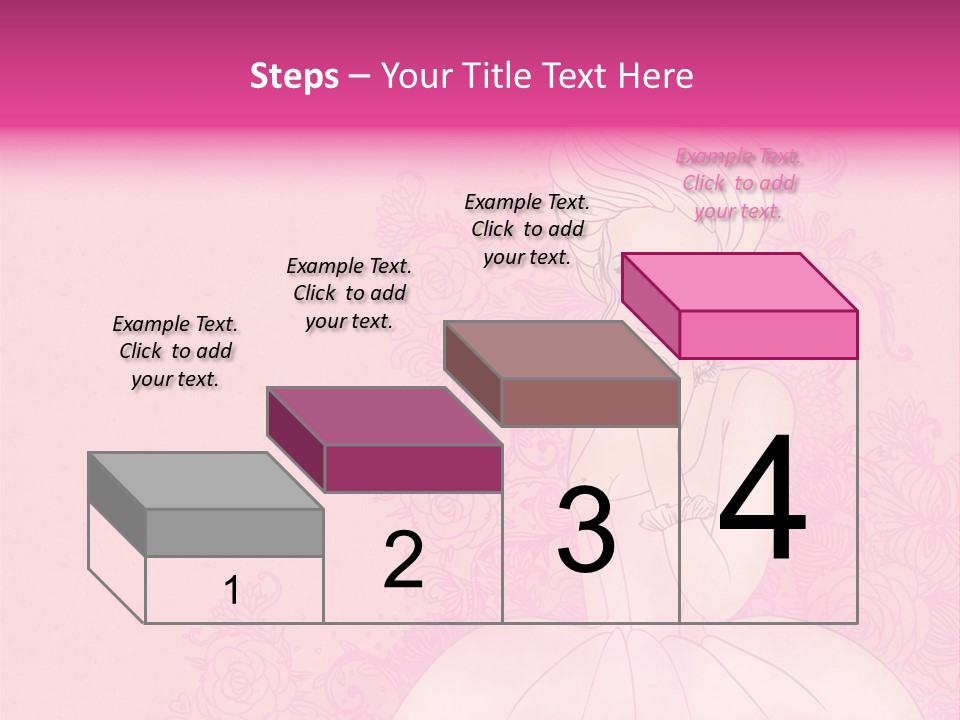 A Woman In A Pink Dress Sitting On A Pink Background PowerPoint Template