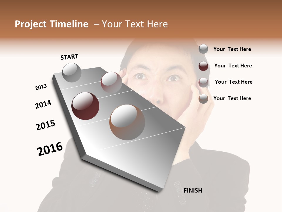 Thirties Emotion Tie PowerPoint Template