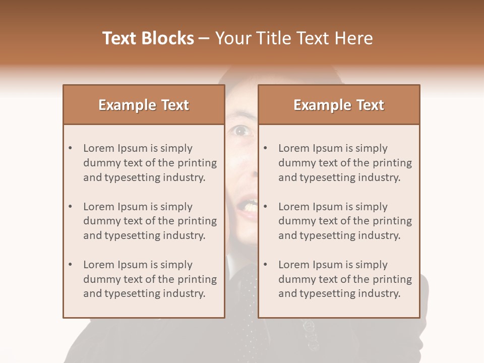 Thirties Emotion Tie PowerPoint Template