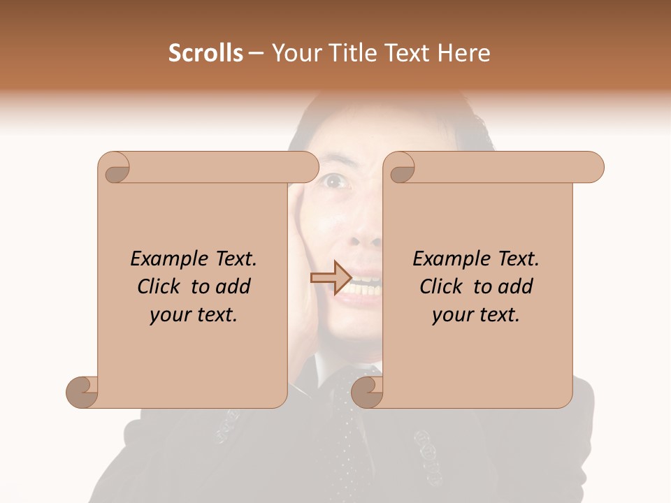 Thirties Emotion Tie PowerPoint Template