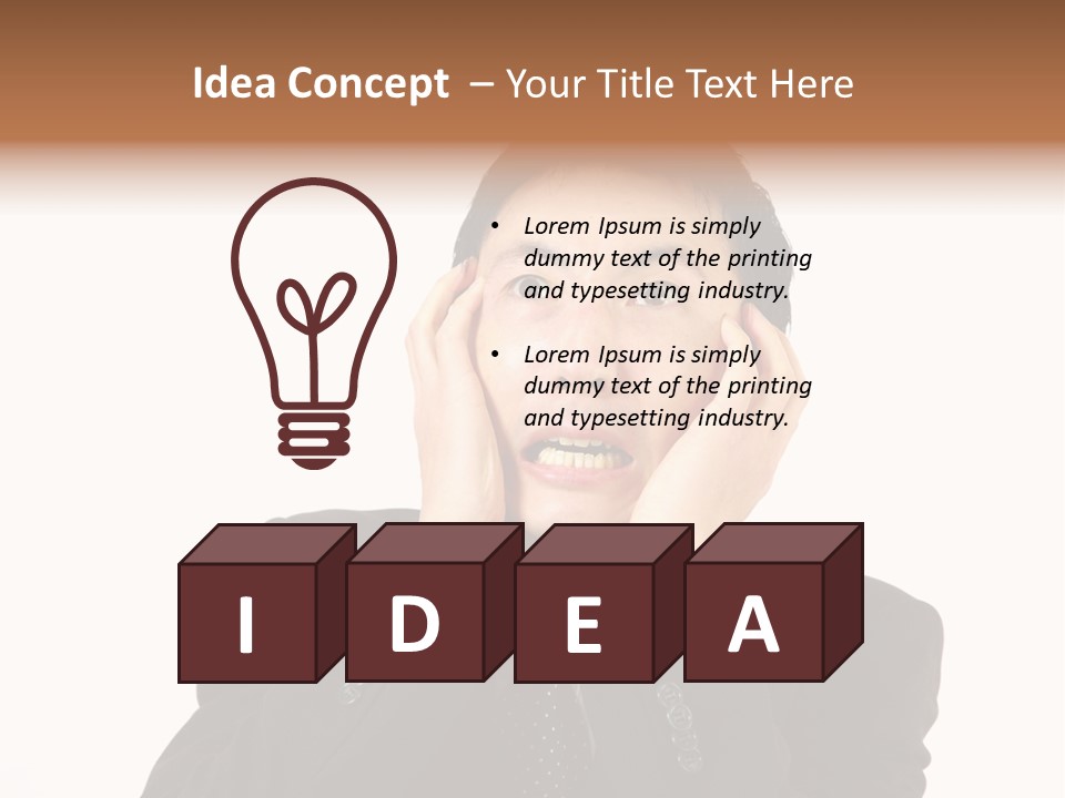 Thirties Emotion Tie PowerPoint Template