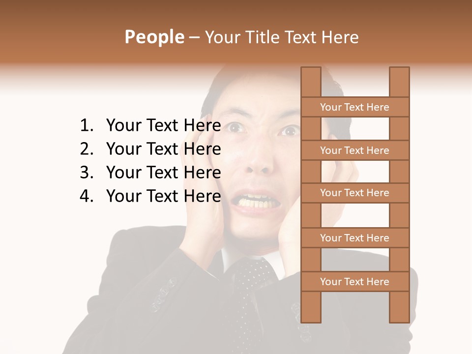 Thirties Emotion Tie PowerPoint Template