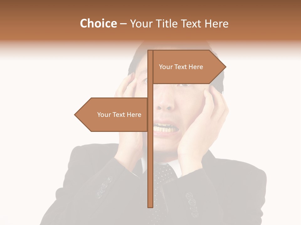 Thirties Emotion Tie PowerPoint Template