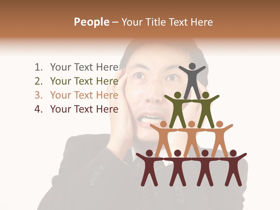 Thirties Emotion Tie PowerPoint Template