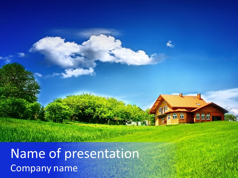 Perspective Field Environment PowerPoint Template