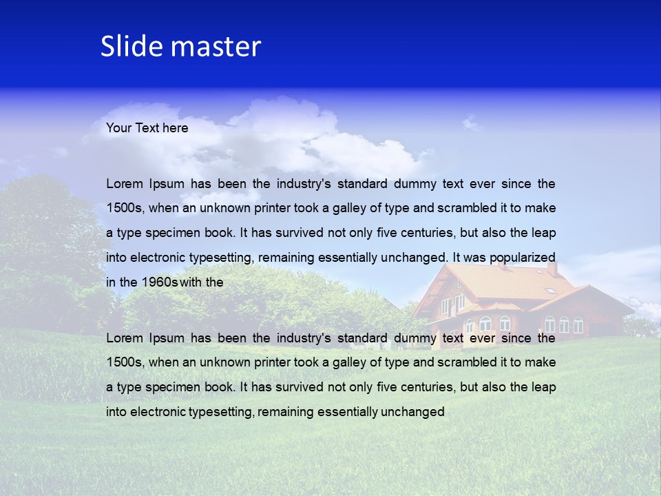 Perspective Field Environment PowerPoint Template