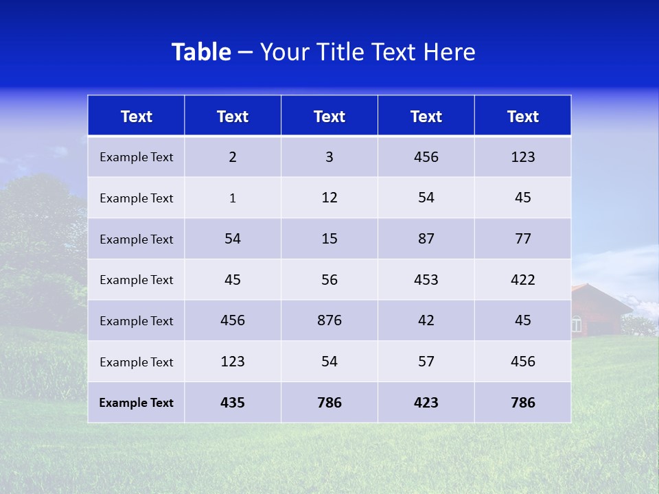 Perspective Field Environment PowerPoint Template