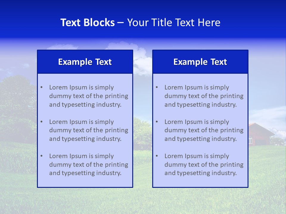 Perspective Field Environment PowerPoint Template
