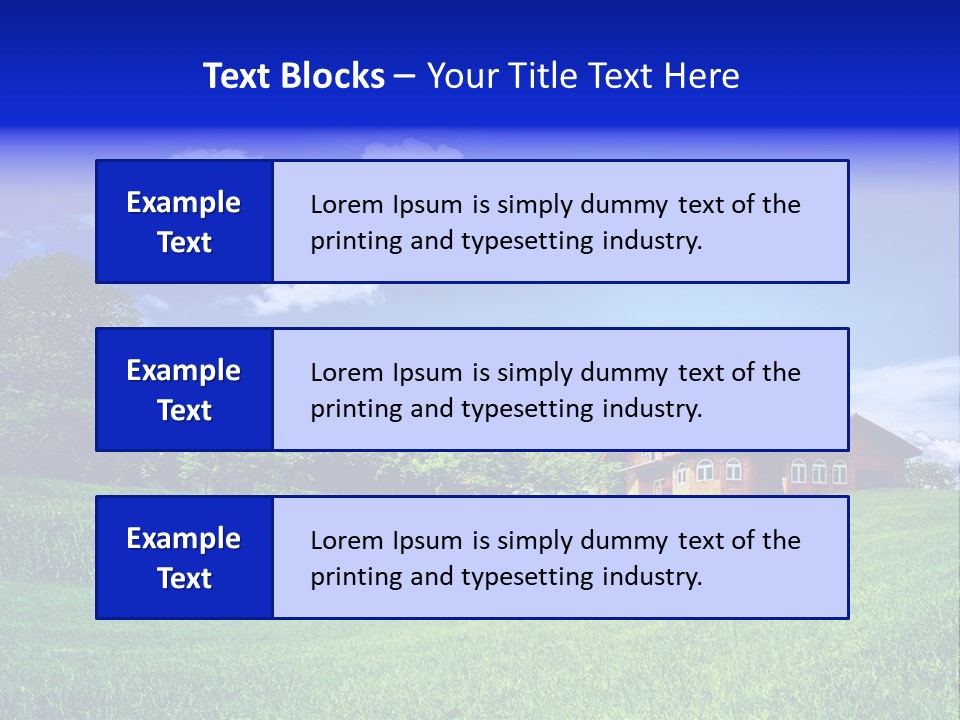Perspective Field Environment PowerPoint Template