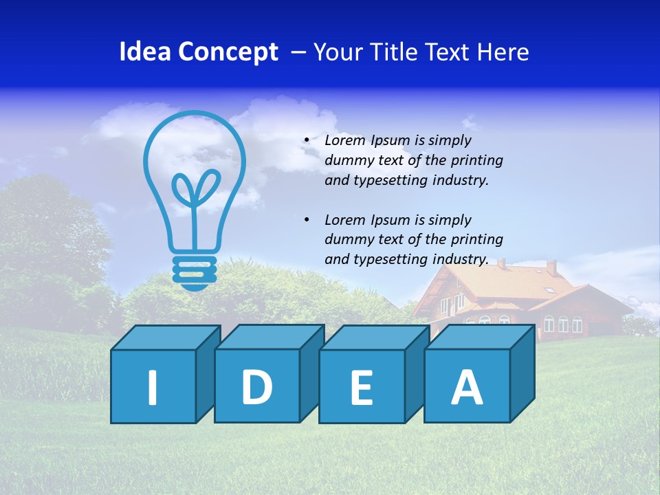 Perspective Field Environment PowerPoint Template