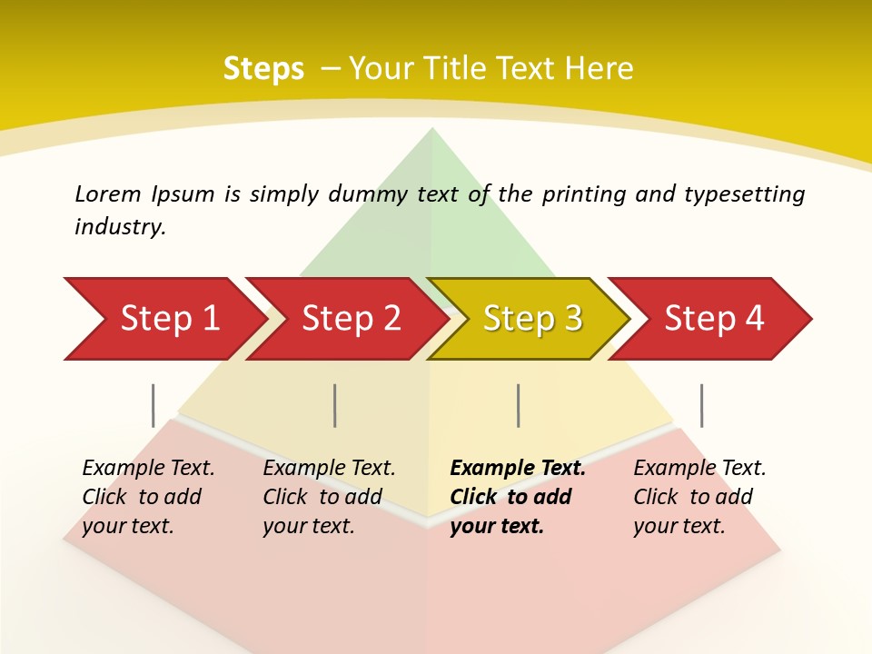 Level Progress Section PowerPoint Template