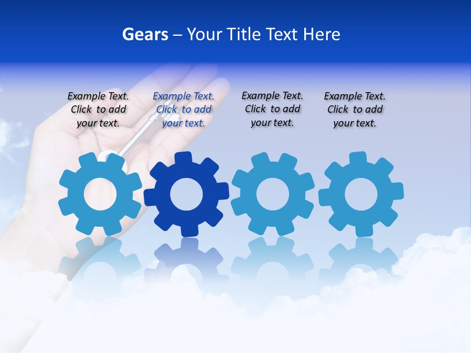 Babies Communication Sofa PowerPoint Template