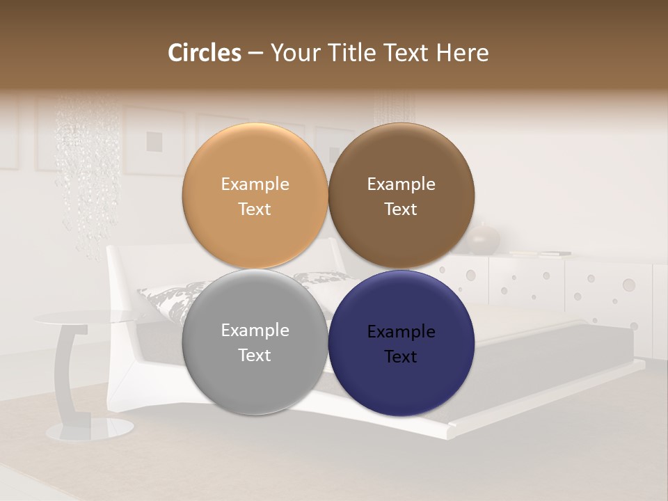 White Furniture Room PowerPoint Template
