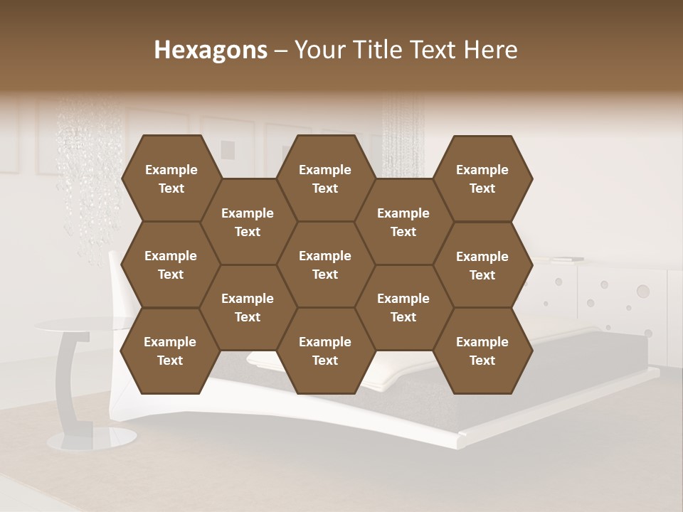 White Furniture Room PowerPoint Template