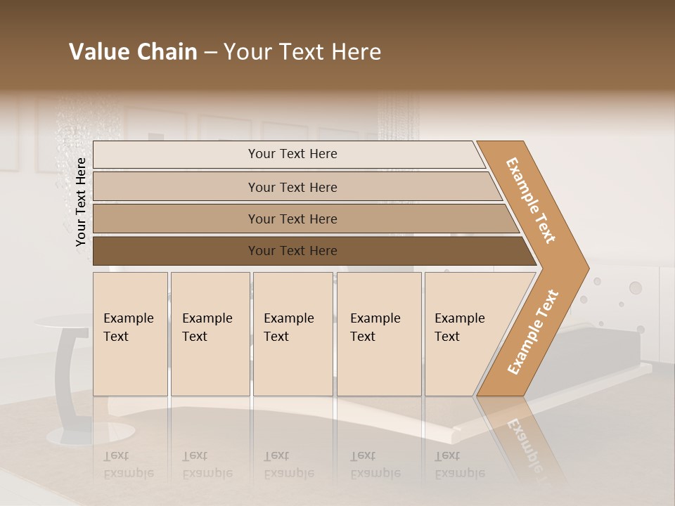 White Furniture Room PowerPoint Template