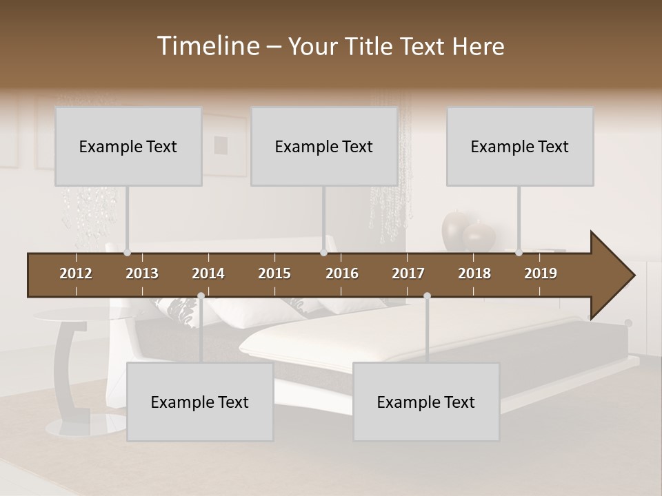 White Furniture Room PowerPoint Template