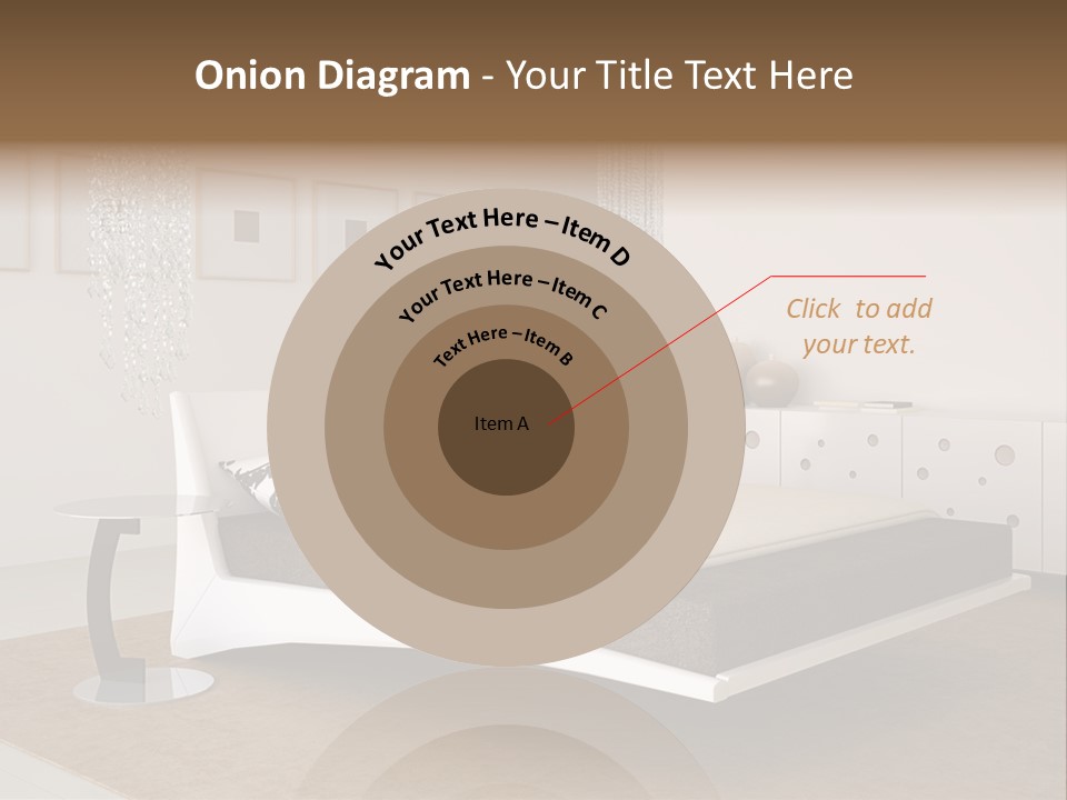White Furniture Room PowerPoint Template