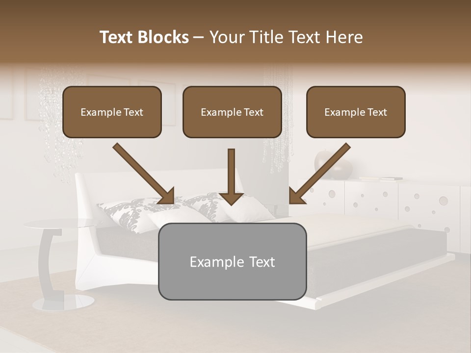 White Furniture Room PowerPoint Template