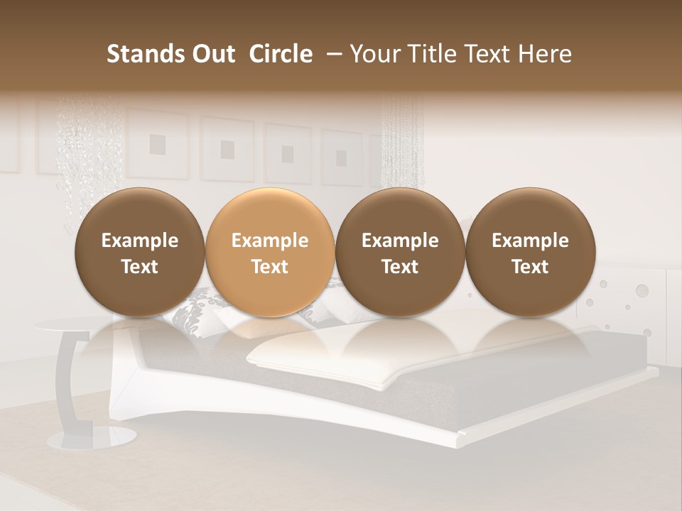 White Furniture Room PowerPoint Template