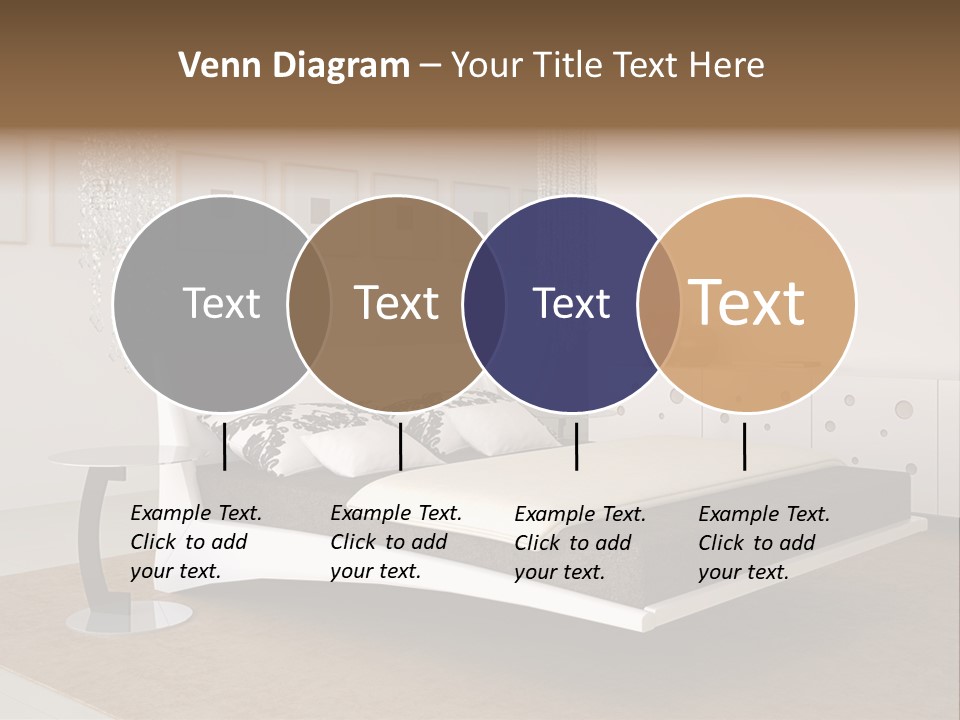 White Furniture Room PowerPoint Template
