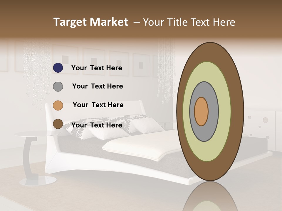 White Furniture Room PowerPoint Template