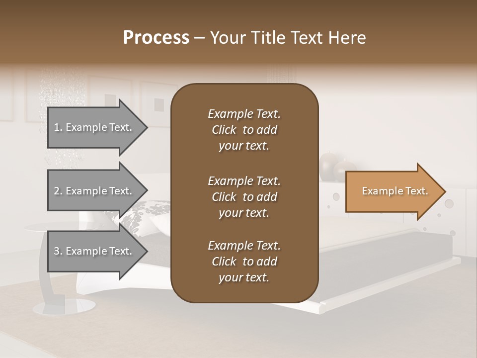 White Furniture Room PowerPoint Template