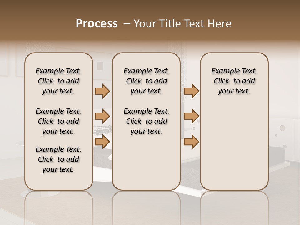 White Furniture Room PowerPoint Template