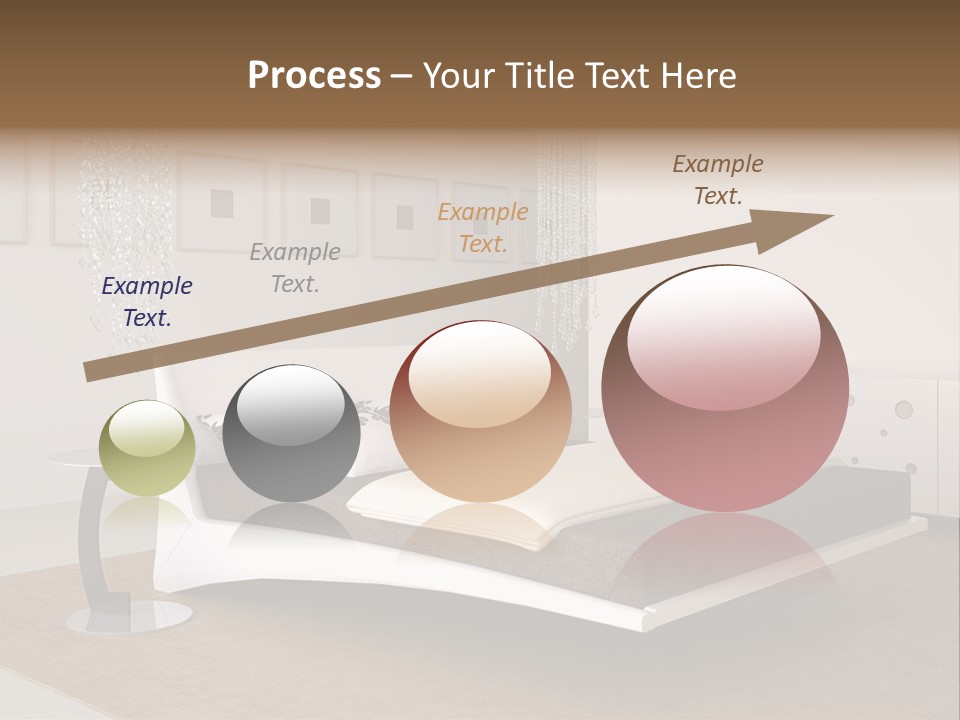 White Furniture Room PowerPoint Template