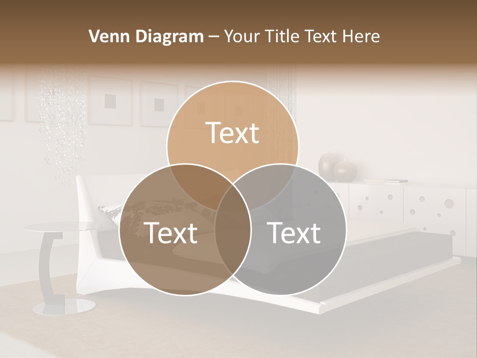 White Furniture Room PowerPoint Template