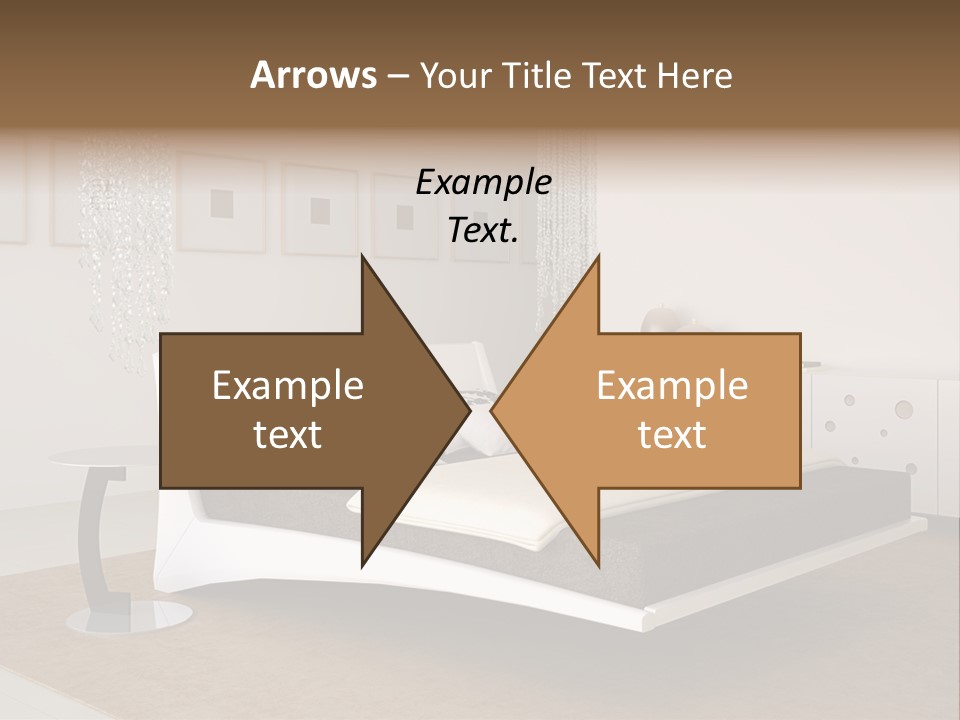 White Furniture Room PowerPoint Template