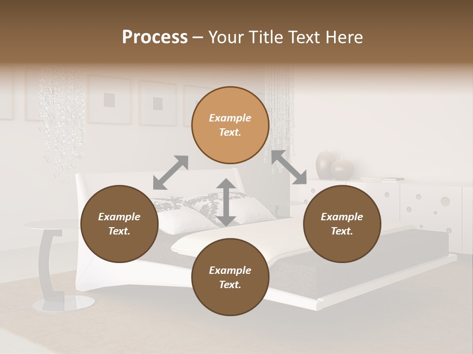 White Furniture Room PowerPoint Template