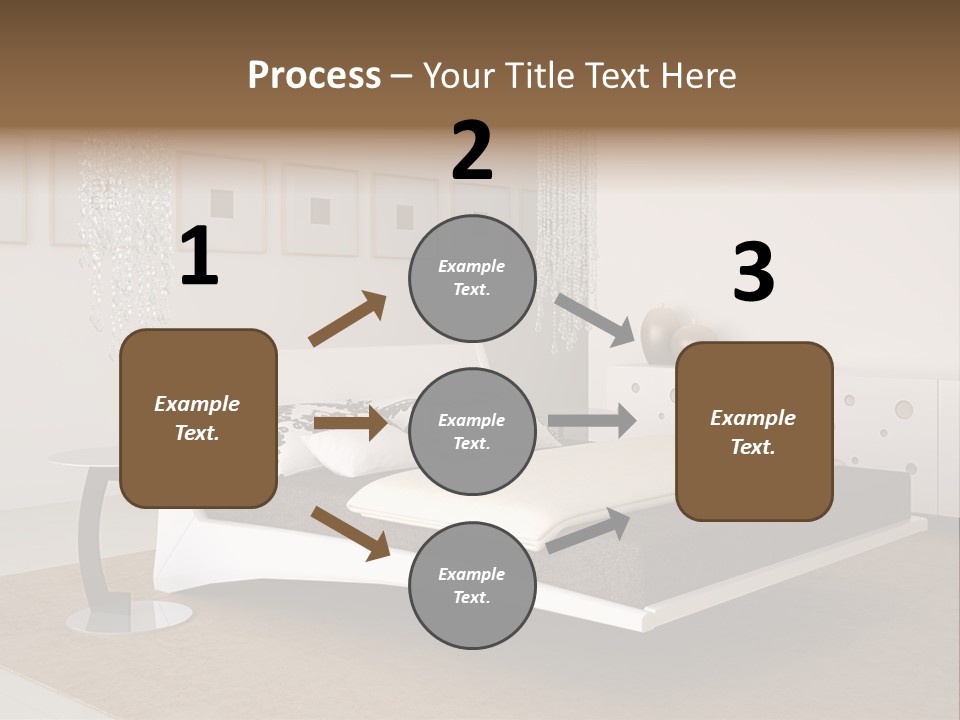 White Furniture Room PowerPoint Template