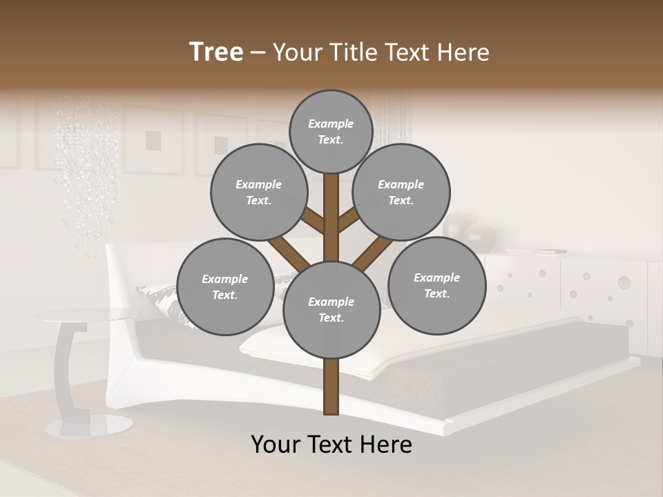 White Furniture Room PowerPoint Template