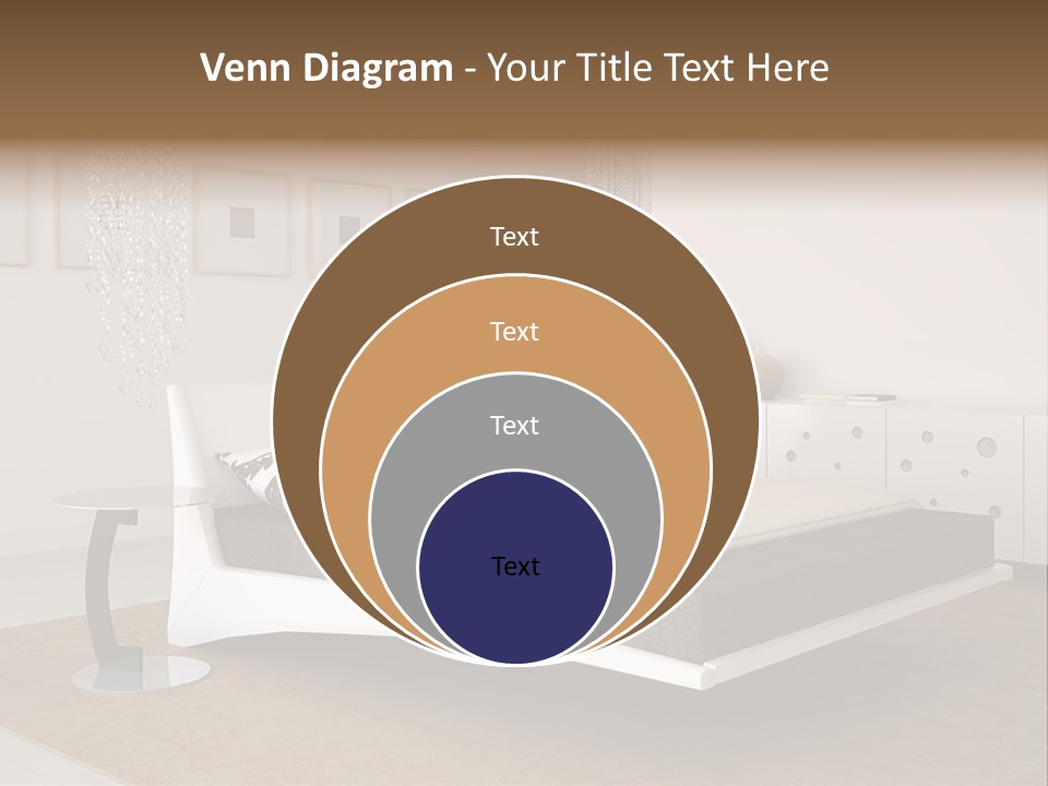 White Furniture Room PowerPoint Template