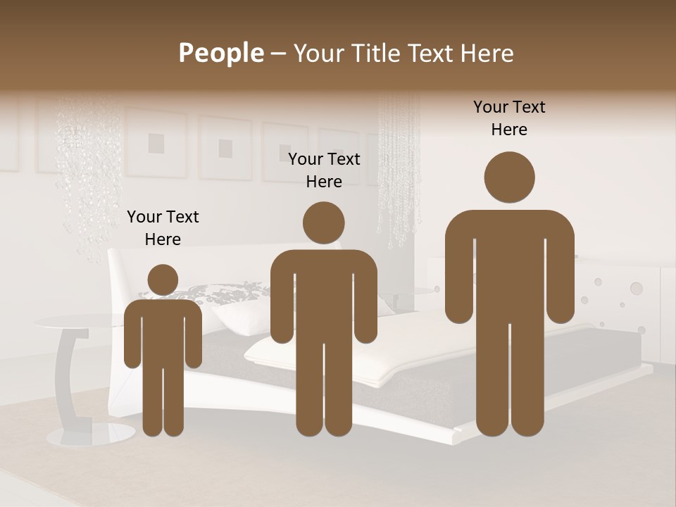 White Furniture Room PowerPoint Template