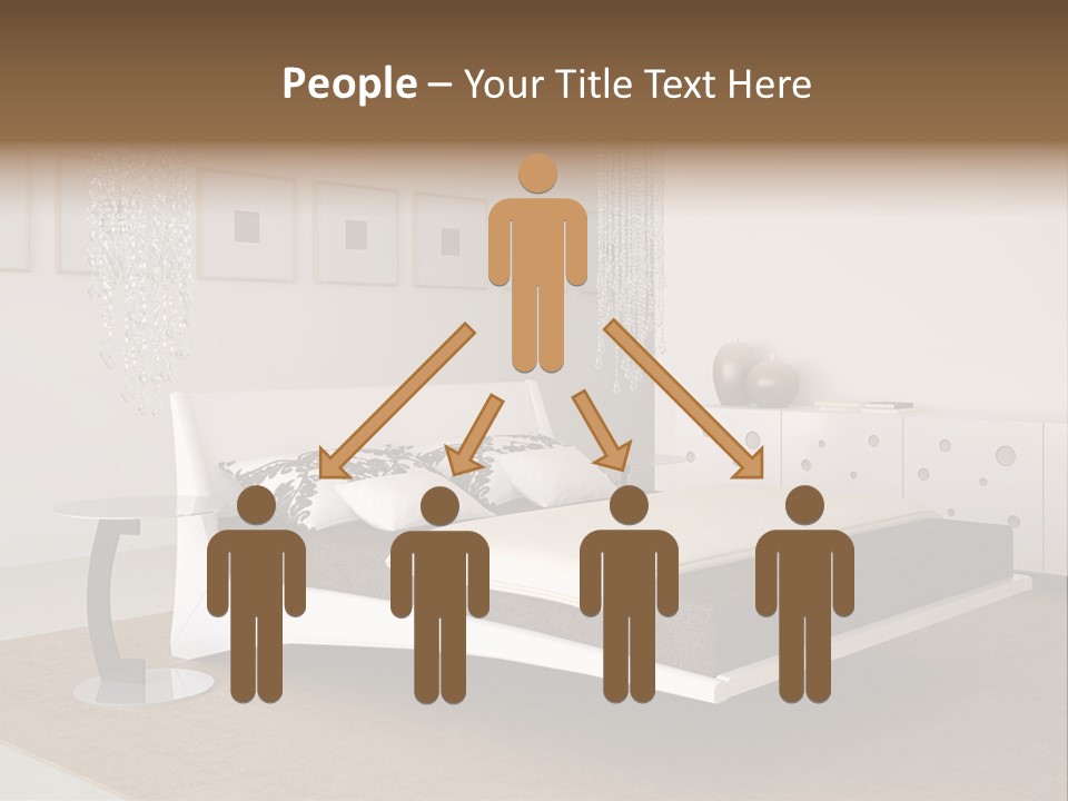 White Furniture Room PowerPoint Template