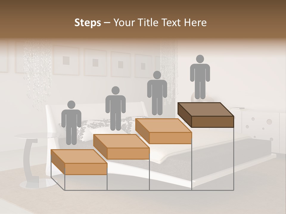 White Furniture Room PowerPoint Template