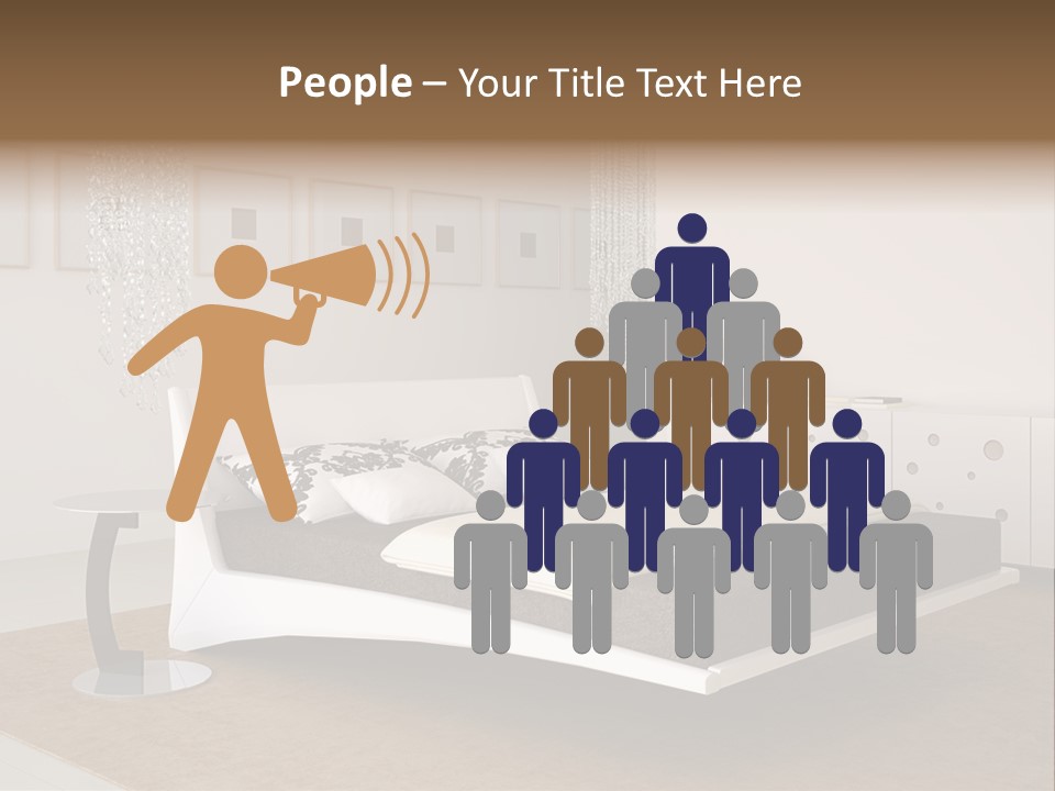 White Furniture Room PowerPoint Template