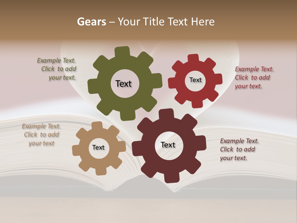 Back Heart World PowerPoint Template