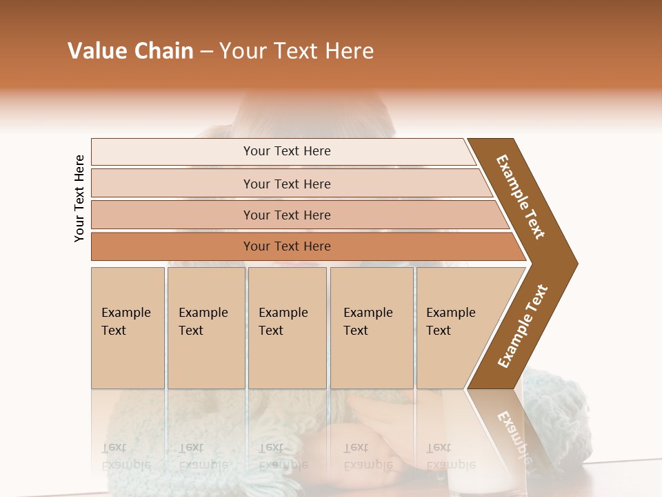 A Little Girl Sitting At A Table With A Glass Of Milk PowerPoint Template