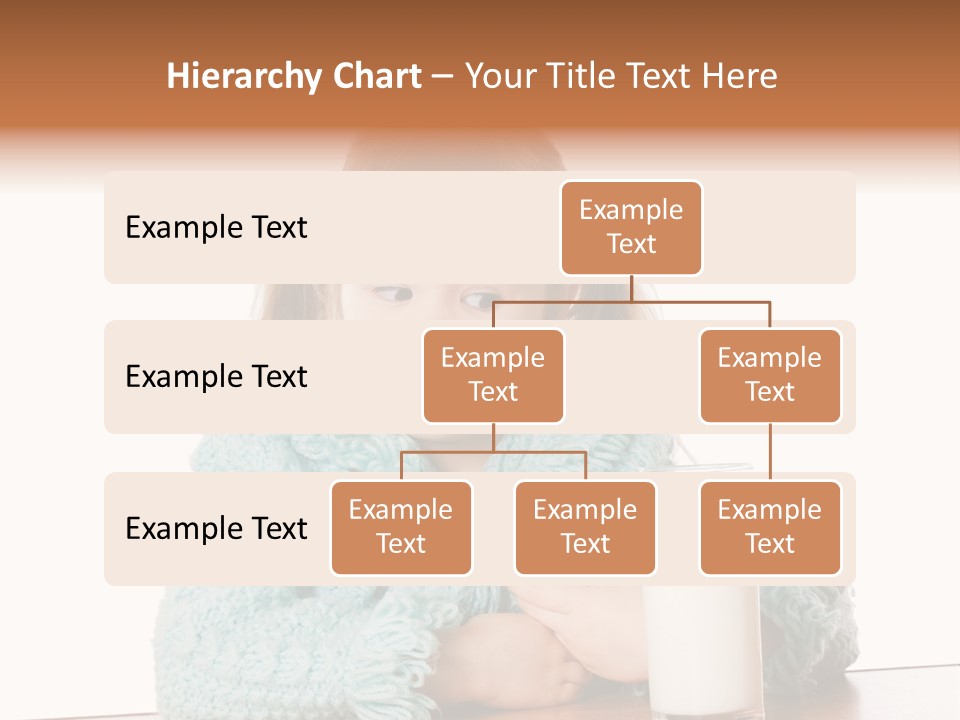 A Little Girl Sitting At A Table With A Glass Of Milk PowerPoint Template