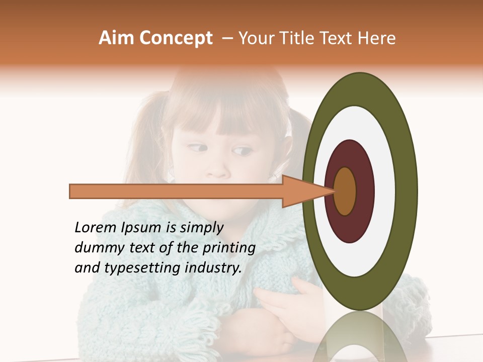 A Little Girl Sitting At A Table With A Glass Of Milk PowerPoint Template