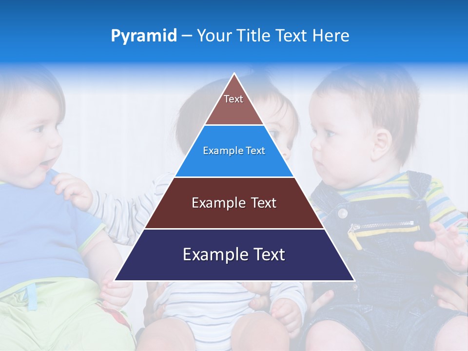 Babies Communication Sofa PowerPoint Template