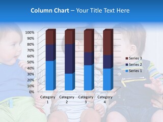 Babies Communication Sofa PowerPoint Template